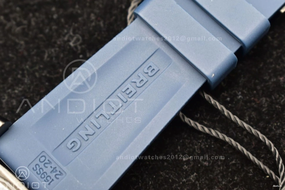 Bezel Blue On Dial A2824 1:1 Best Superocean Edition Black Black Automatic TF Strap Rubber 44 0329